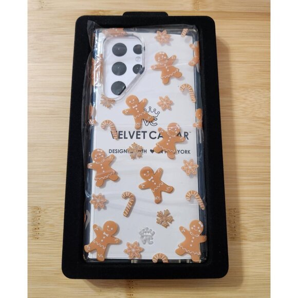 Velvet Caviar Holiday Gingerbread Clear Samsung Galaxy S22 Ultra Phone Case - Picture 3 of 4